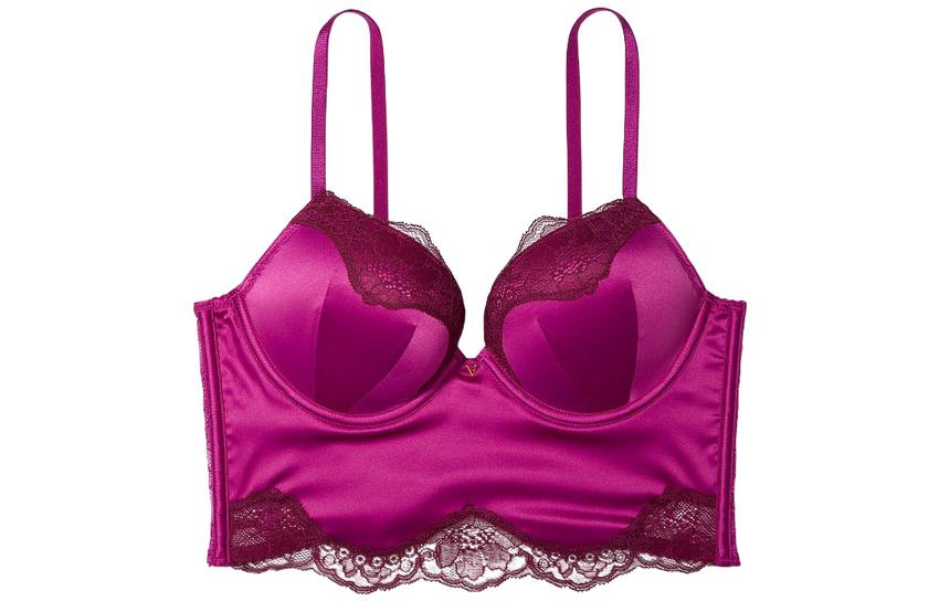 Victoria's Secret Lace supporting purple push up bra
