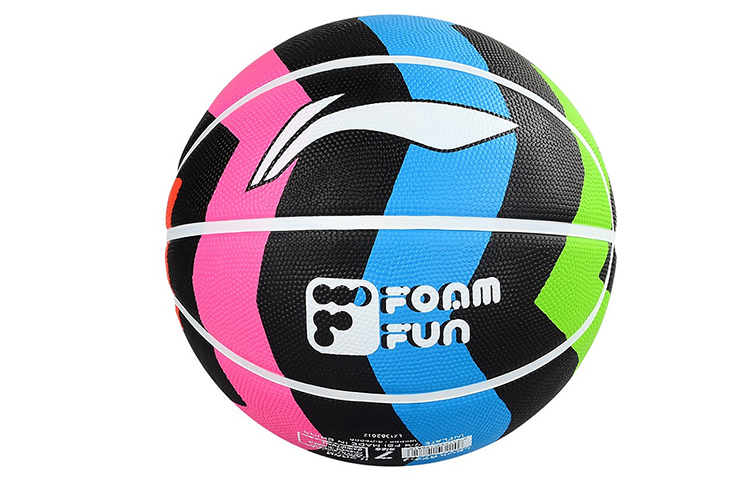 Li Ning China Mainland Version Rubber Basketball Black Pink Green Blue 5/Size 7 Training Unisex