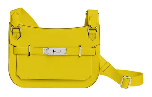 HERMES Jypsiere Swift Calfskin Shoulder Bag, Crossbody Bag Mini Women's Naples Yellow