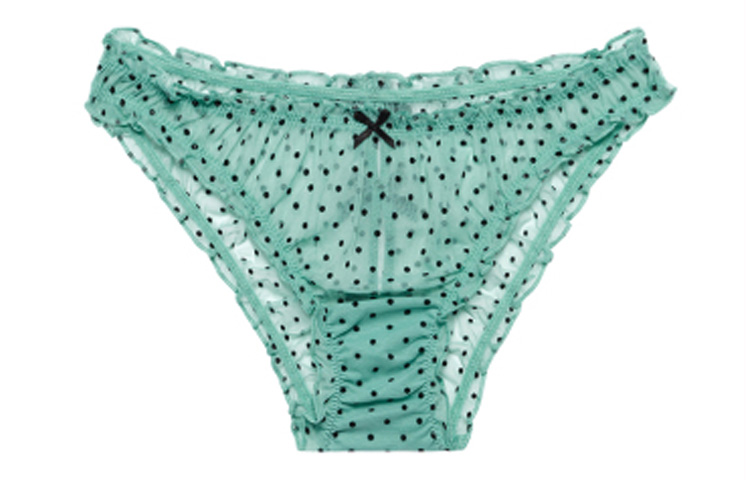 Женские трусы Victoria's Secret (розовые в горошек)