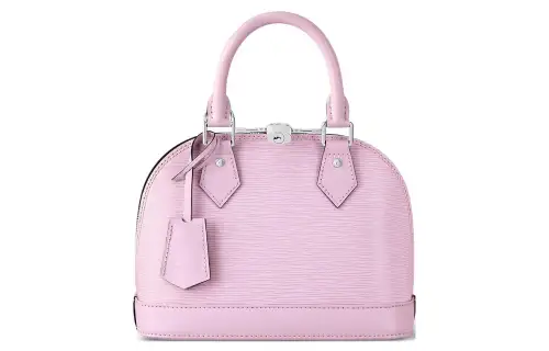LOUIS VUITTON Alma Epi Leather Dome Bag, Shoulder Bag, Crossbody Bag, Handbag Small Women's Pink