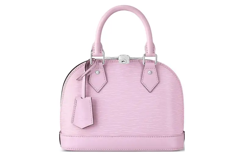 LOUIS VUITTON Alma Epi Leather Dome Bag, Shoulder Bag, Crossbody Bag, Handbag Small Women's Pink