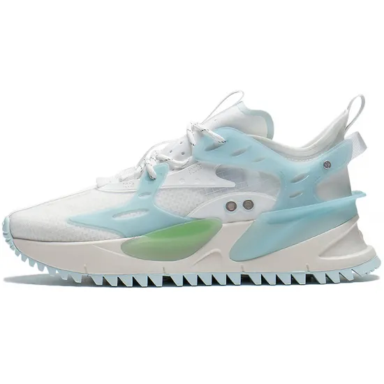 LINING CF Casual Shoes Men Low-Top Mist White/Soft Aqua Blue/Aqua Blue