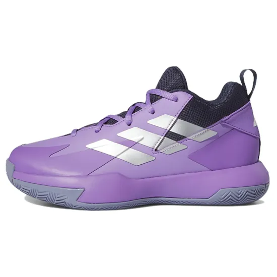 Adidas Cross Em Up Basketball Shoes Women's Low-Top Purple/Silver