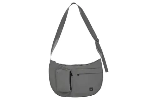 New Balance Polyester Shoulder Bag, Crossbody Bag Regular Men's Gray