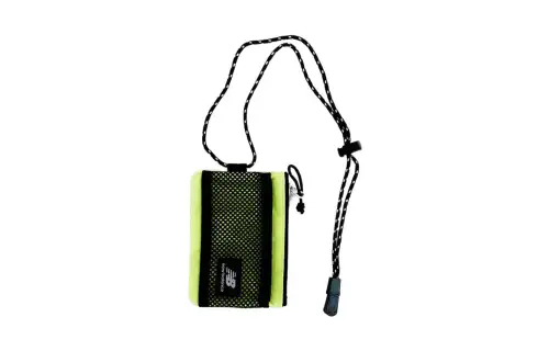 New Balance Zip Closure Nylon Wallet, Card Holder Regular Unisex Yellow
