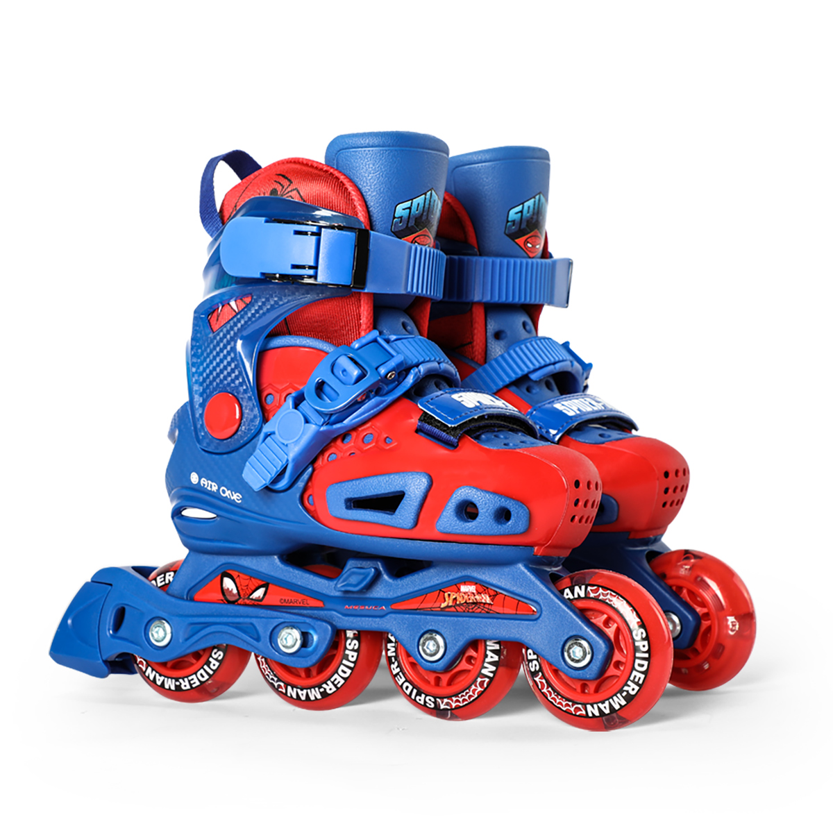 MESUCA Mescar ×MARVEL Marvel Co-branded children's hole shoes roller skates, eight-wheel all-flash, adjustable size, new children's in-line roller skates