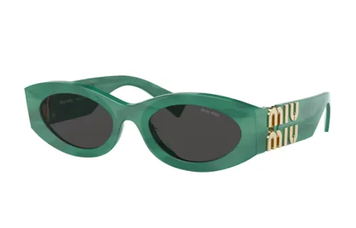 MIU MIU Irregular Shape Sunglasses Women's Green