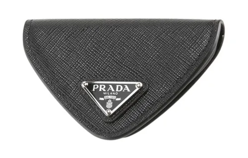 PRADA Leather Wallet Men's Black