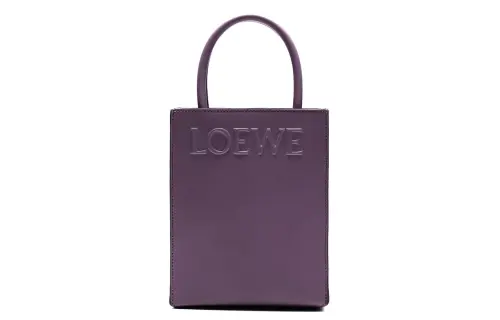 LOEWE Calfskin Tote Bag, Shopping Bag, Shoulder Bag, Crossbody Bag, Handbag Women's Purple
