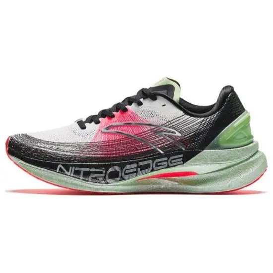 Anta Champion Series Abrasion-Resistant Low-Top Running Shoes Men's Black Pink Blue