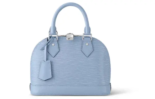 LOUIS VUITTON Alma Epi Leather Dome Bag, Shoulder Bag, Crossbody Bag, Handbag Small Women's Blue