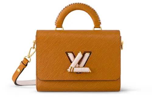 LOUIS VUITTON Twist Epi Leather Handbag, Shoulder Bag, Crossbody Bag Medium Women's Brown