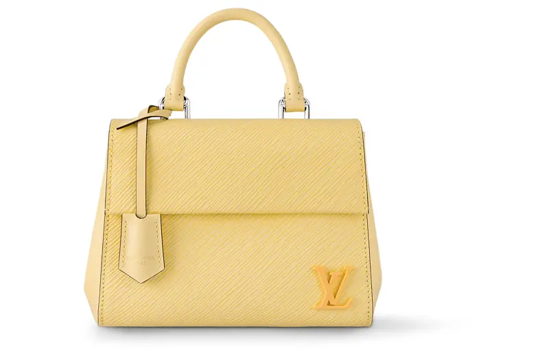 LOUIS VUITTON Cluny Detachable Strap Epi Grain Cow Leather Handbag, Shoulder Bag, Crossbody Bag Mini Women's Yellow