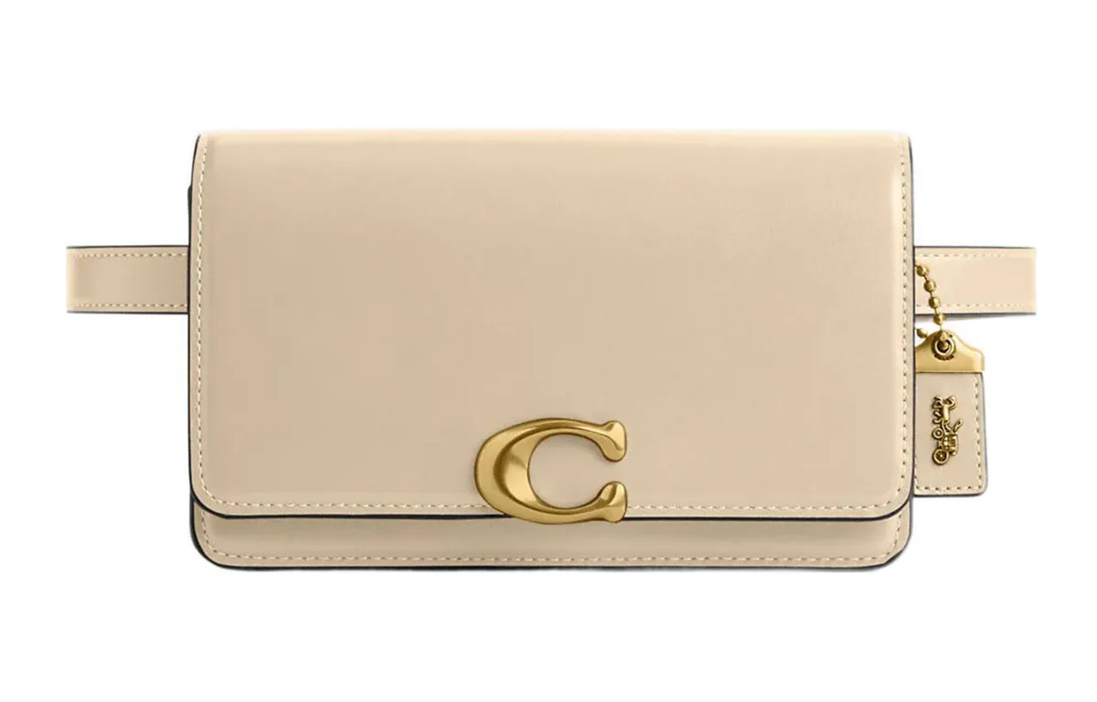 COACH Bandit Cow Leather Fanny Packs Women's Ecru