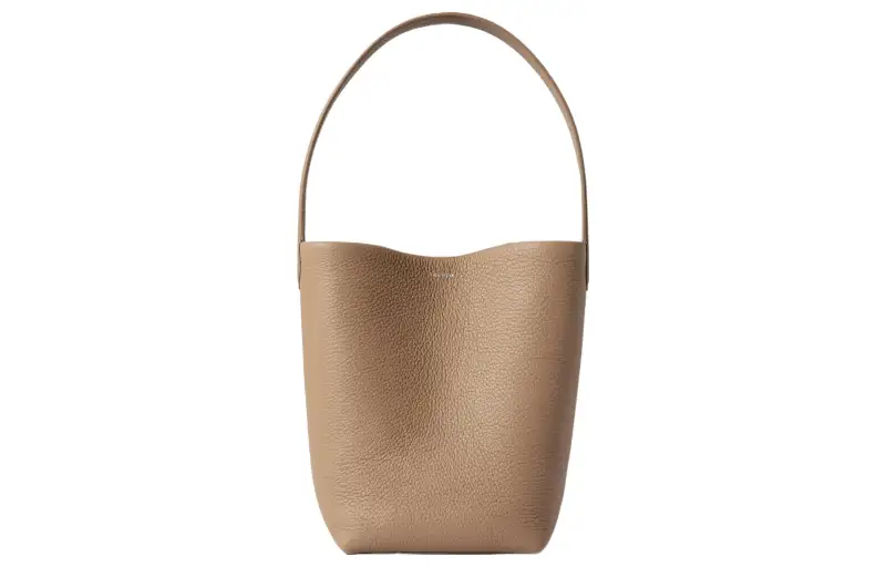 THE ROW N/S Park Cow Leather Bucket Bag, Tote Bag, Shopping Bag, Shoulder Bag, Handbag Small Women's Taupe