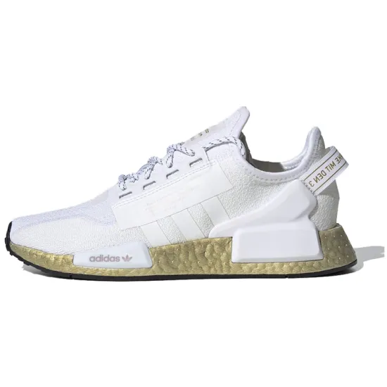 Adidas NMD V2 Cloud White Gold Metallic Women's