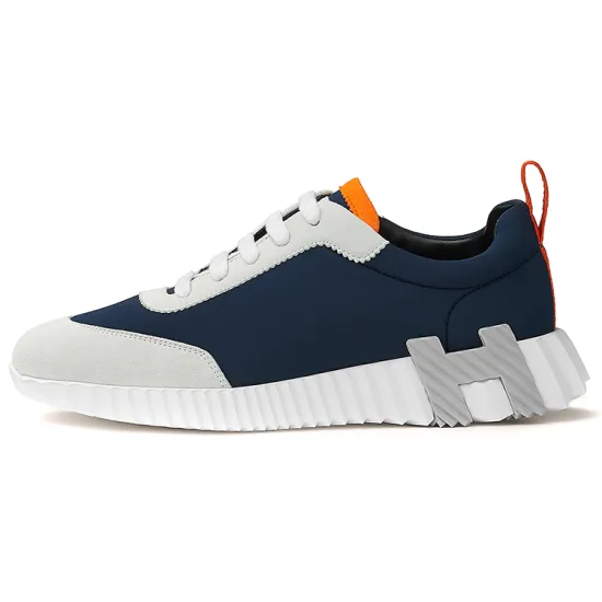 HERMES Bouncing Casual Shoes Women's Low-Top Blue Gray