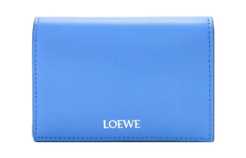 LOEWE Bright Nappa Calfskin Wallet Men's Blue