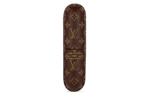 LOUIS VUITTON Canvas Perfume Box Storage Bag Women's Brown