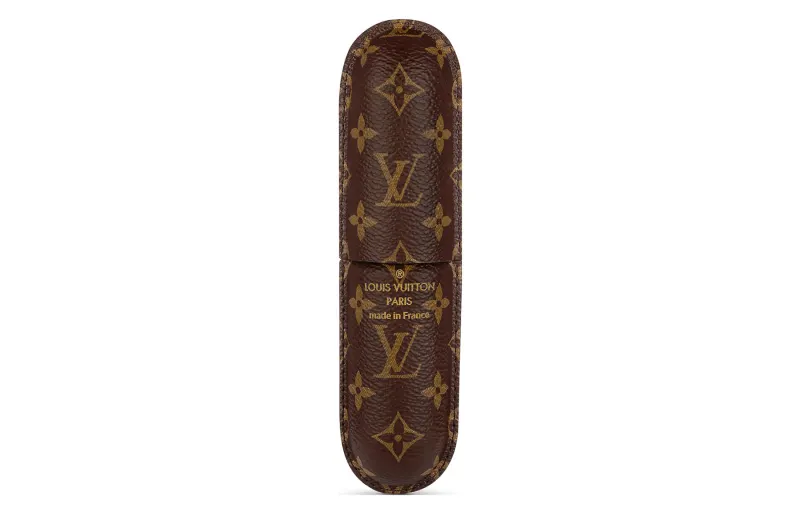 LOUIS VUITTON Canvas Perfume Box Storage Bag Women's Brown