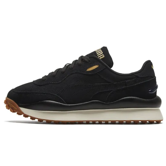 Puma Style Rider Lifestyle Shoes Unisex Low-top Black/Gold