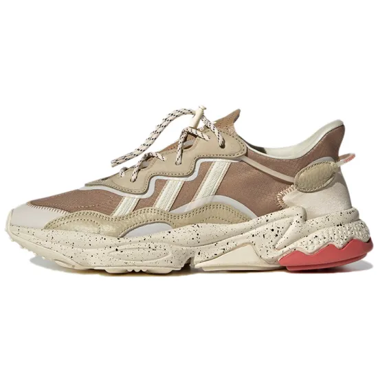Adidas Originals Ozweego Lifestyle Shoes Unisex Low-top Brown Beige Red