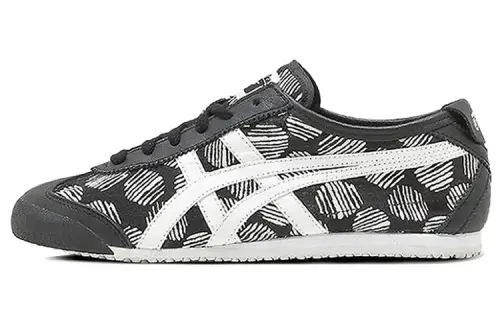 Onitsuka Tiger MEXICO 66 Cushioning Abrasion Resistant Slip Resistant Low top Casual Shoes Unisex Black White