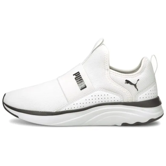 Puma Women's Softride Sophia Slip-On 'White Black'