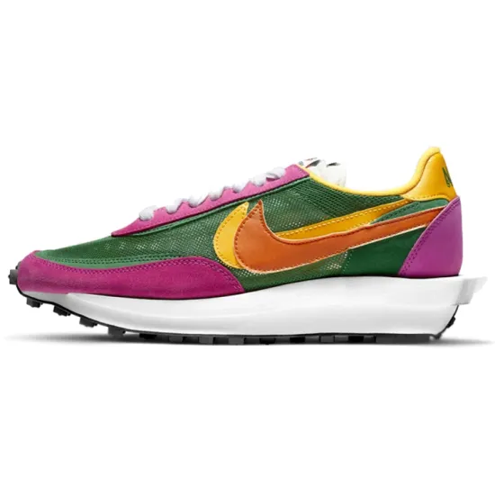 Sacai X Nike Waffle Pine Green