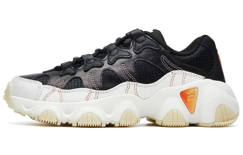 FILA Jagger Vntg Running Shoes Gs Black/White/Yellow Women's