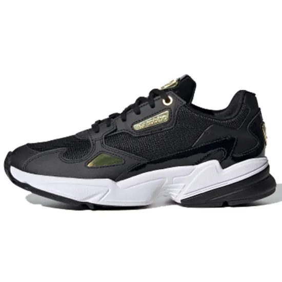 Adidas Originals Falcon Lifestyle Shoes Women's Low-top Black/Gold