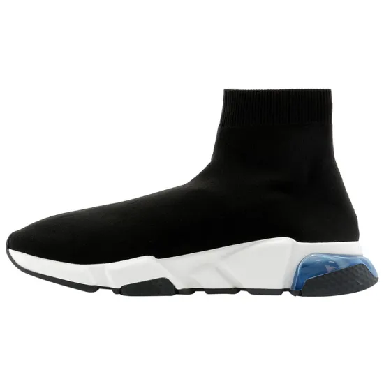 Balenciaga Speed Trainer Black Blue Clear Sole