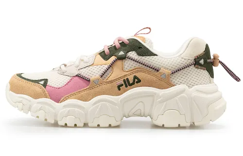 FILA FUSION Cat Claw Casual Shoes Women's Low Top White/Yellow/Pink/Green