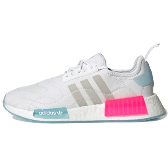Adidas Originals Nmd R1 White Halo Blue Shock Pink Women's