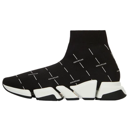 Balenciaga Speed 2.0 Black White Logo