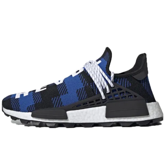 Adidas NMD Hu Pharrell X BBC Blue Plaid