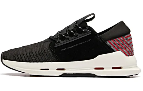 ANTA Casual Shoes Men's Low Top Black White Red