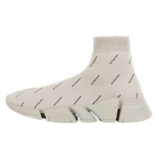 Balenciaga Speed Trainer 2.0 Allover Logo Beige Women's