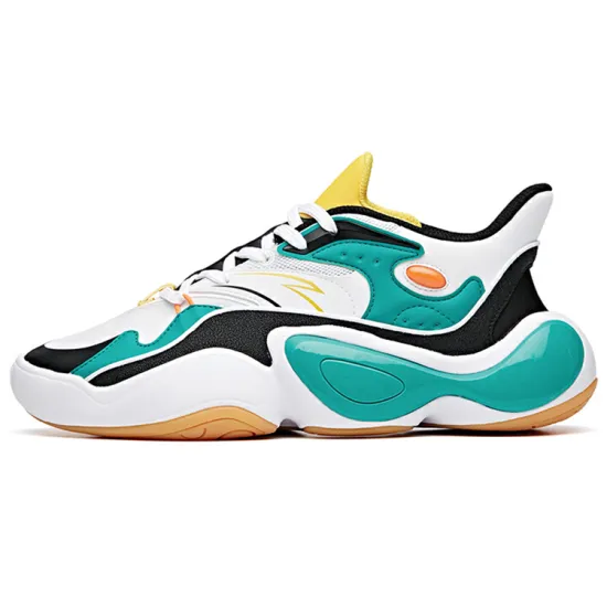 ANTA Casual Shoes Men Low-Top Green White Black