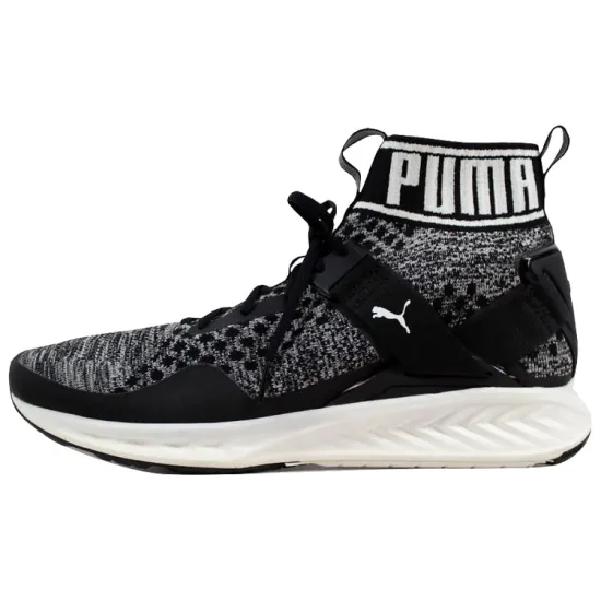 Puma Ignite EvoKnit Black/Quiet Shade-White