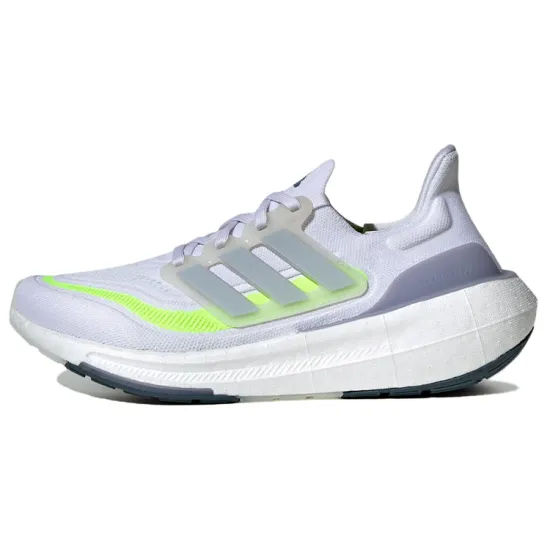Adidas Ultra Boost Light Cloud White Wonder Blue Lucid Lemon Women's