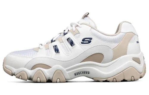 Skechers D'LITES 2.0 Cushioning Abrasion Resistant Breathable Low top Casual Shoes Men's Ecru