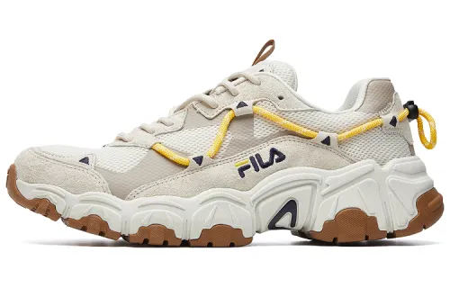 FILA Cat Claw Fabric Sports Low top Casual Shoes Men's Gray White Yellow