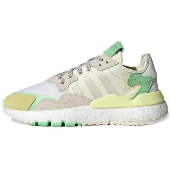 Adidas Originals Nite Jogger Lifestyle Shoes Women's Low-top White/Yellow/Green