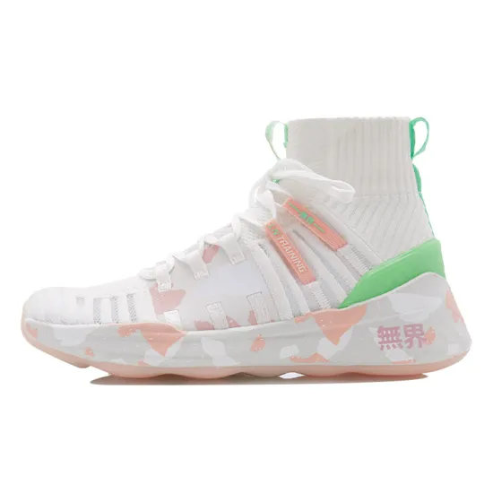 LINING Wujie Casual Shoes Women's High-Top White Pink/Green