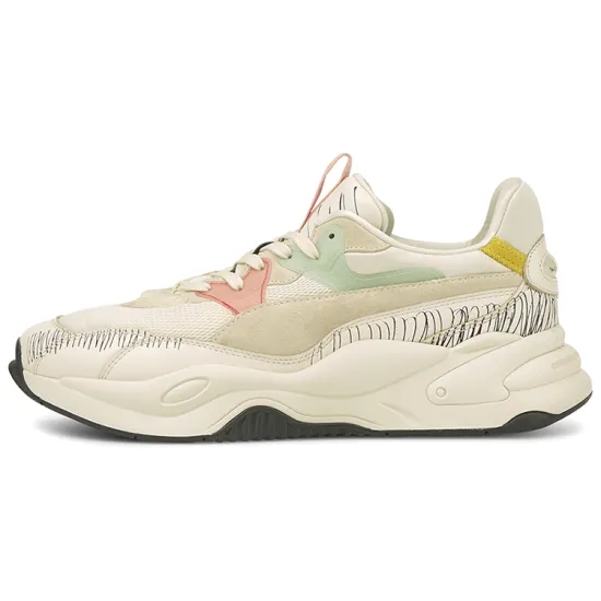 PUMA RS-2K Lifestyle Shoes Unisex Mid-top Khaki/pink/yellow/green