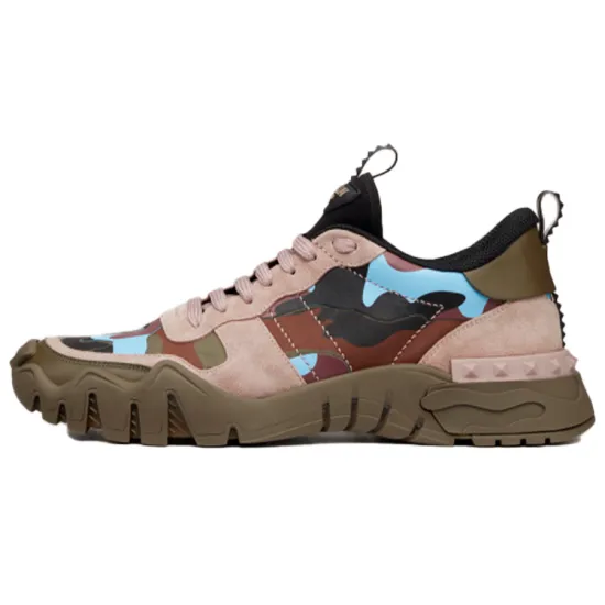 Valentino Rockrunner Lightweight Low Top Casual Shoes Men's Brown