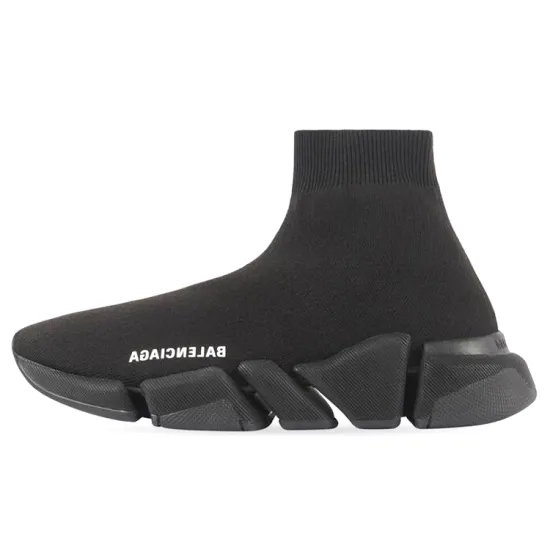 Balenciaga Speed 2.0 Sneaker 'Black Recycled Knit' Women's