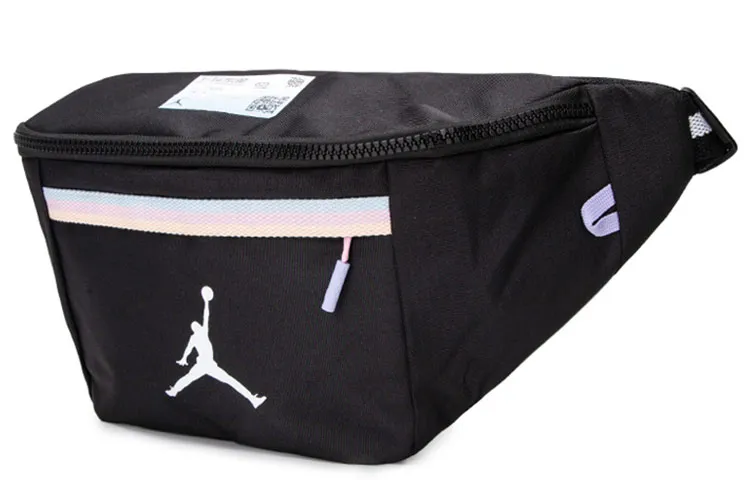 Jordan Fabric Sports Fanny Pack, Sling Bag Large Unisex Black